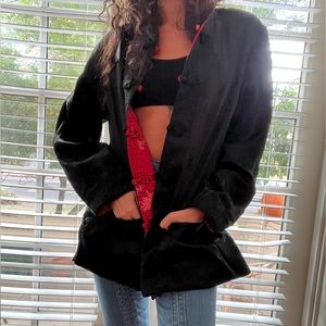 Gorgeous Peony Brand reversible Chinese-Floral Style lightweight Jacket